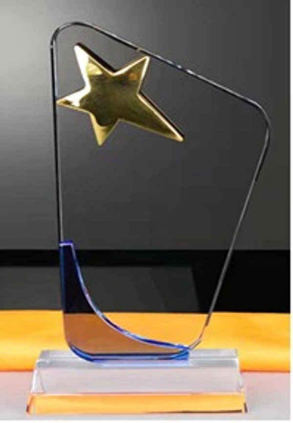 Gold Star Blue Crystal Trophy - 8 / 9 / 10, Bangalore 24 hrs up to 72 hours / Other Cities 4 to 7 days.